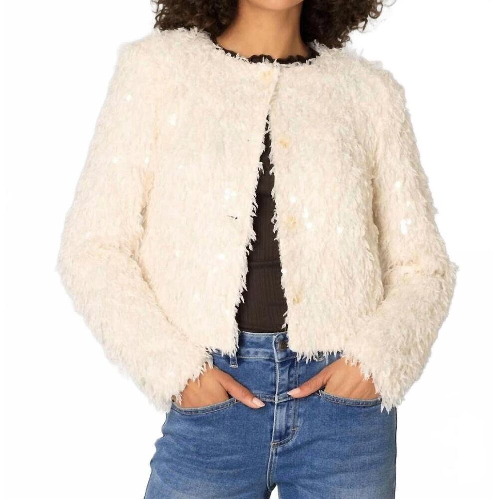 NEW YEST clemence cardigan in sandy white